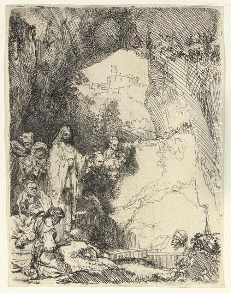 The Raising Of Lazarus Oil Painting by Rembrandt Van Rijn