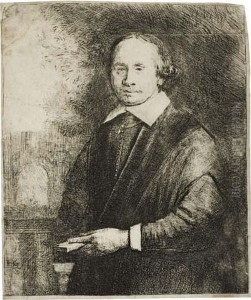 Jan Antonides Van Der Linden, Physician Oil Painting by Rembrandt Van Rijn