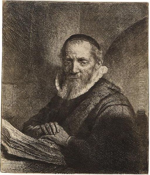 Jan Cornelis Sylvius Oil Painting by Rembrandt Van Rijn