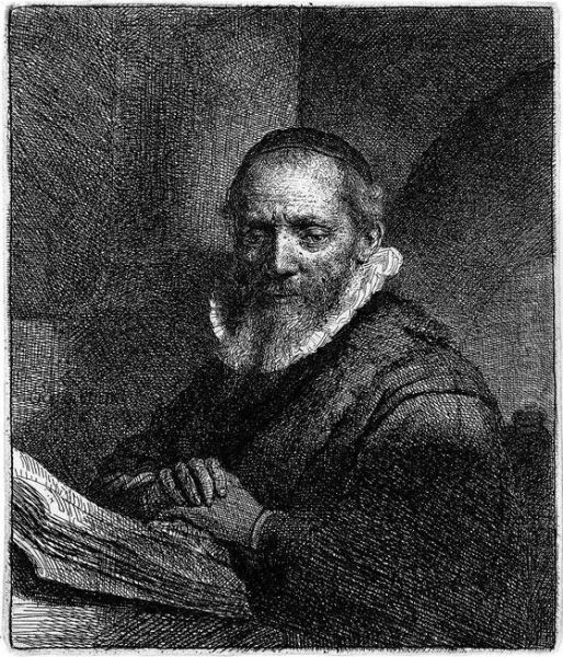 Jan Cornelissylvius, Prediger Oil Painting by Rembrandt Van Rijn