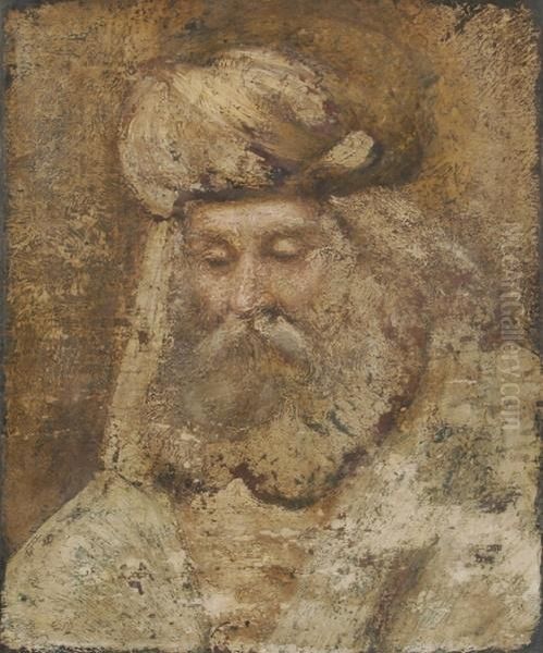 Orientale Mit Turban Oil Painting by Rembrandt Van Rijn