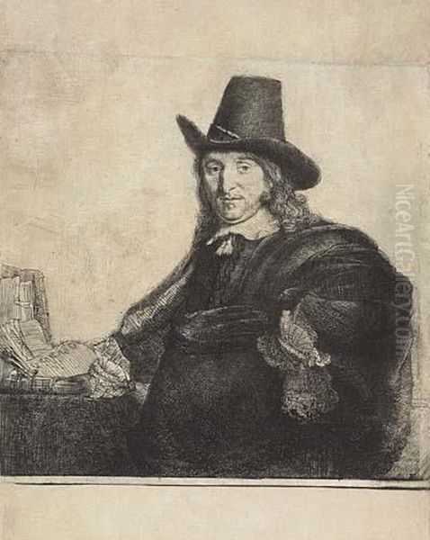 Jan Asselyn, Painter. Oil Painting by Rembrandt Van Rijn