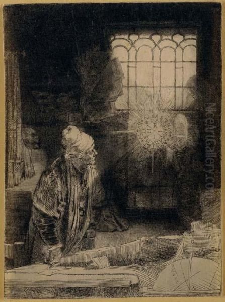 Faust (b, Holl. 270; H. 260) Oil Painting by Rembrandt Van Rijn