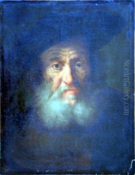 Portrait Of A Bearded Man Oil Painting by Rembrandt Van Rijn