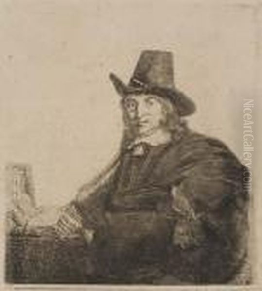 Jan Asselyn, Painter Oil Painting by Rembrandt Van Rijn