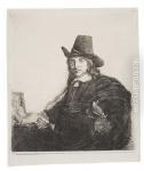 Jan Asselyn, Painter Oil Painting by Rembrandt Van Rijn