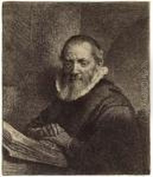 Jan Cornelis Sylvius, Preacher Oil Painting by Rembrandt Van Rijn