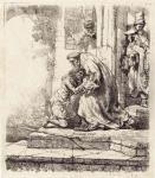 The Return Of The Prodigal Son Oil Painting by Rembrandt Van Rijn