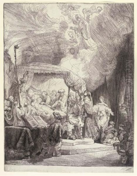 The Death Of The Virgin Oil Painting by Rembrandt Van Rijn