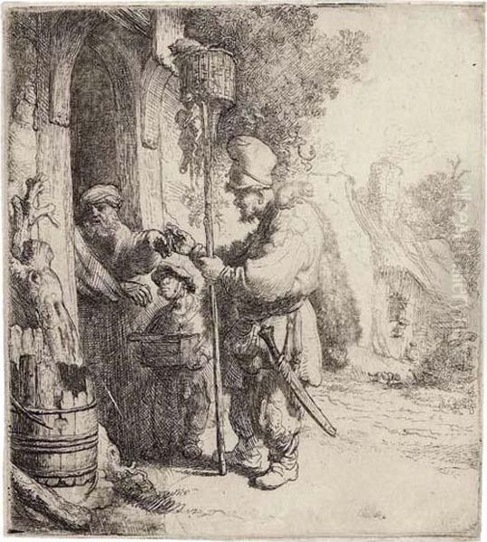 The Rat Catcher Oil Painting by Rembrandt Van Rijn