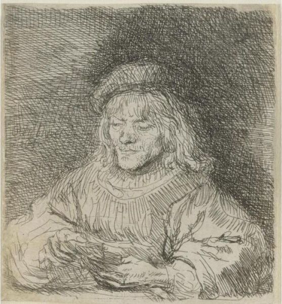 The Card Player Oil Painting by Rembrandt Van Rijn