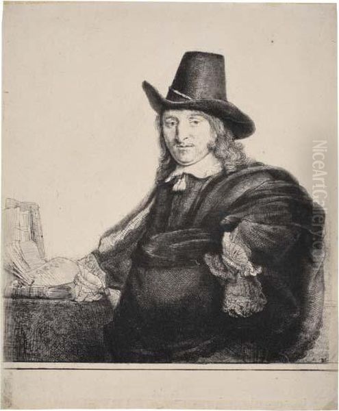 Jan Asselyn, Painter Oil Painting by Rembrandt Van Rijn