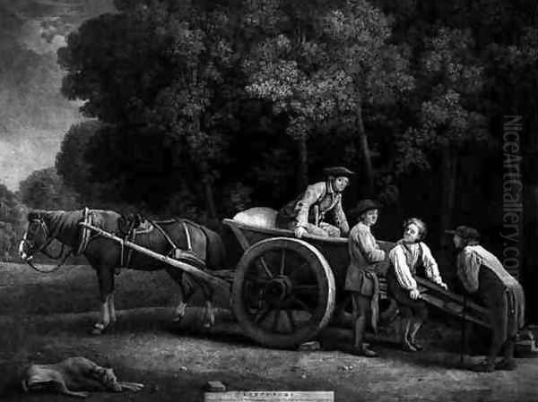 Labourers, engraved by the artist, pub. 1789 Oil Painting by George Stubbs