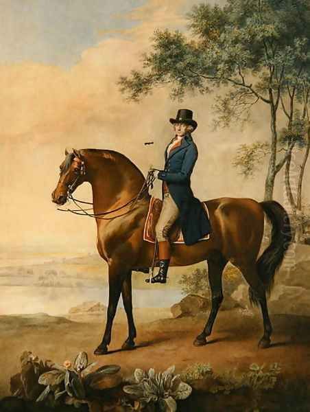 Warren Hastings Esq. on his Arabian Horse, after a painting by George Stubbs, 1796 1724-1806 Oil Painting by George Stubbs