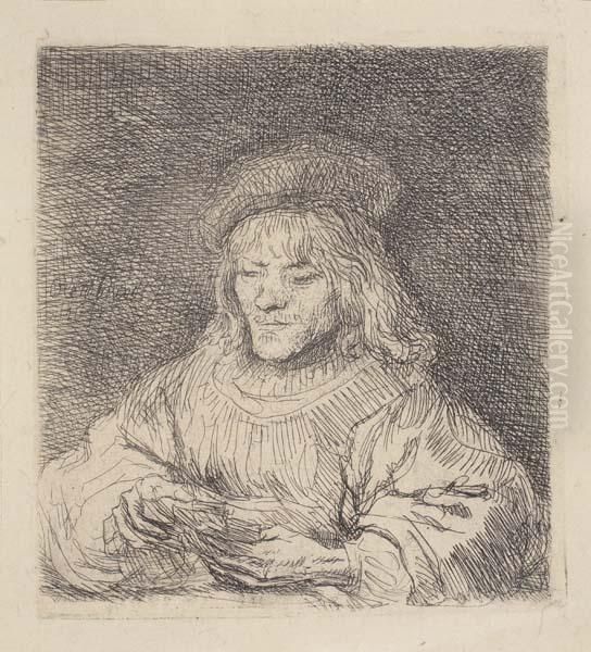 The Card Player Oil Painting by Rembrandt Van Rijn