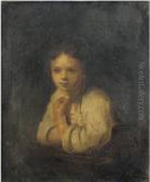 The Cottage Girl Oil Painting by Rembrandt Van Rijn