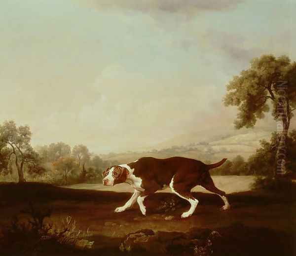 Spanish Pointer Oil Painting by George Stubbs