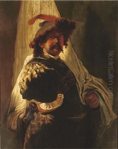 Portrait Of The Artist Oil Painting by Rembrandt Van Rijn