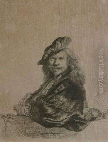 Self Portrait Oil Painting by Rembrandt Van Rijn