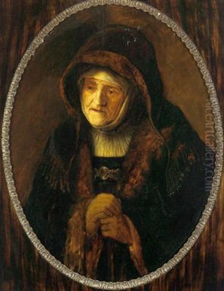 Ritratto Di Una Donna Anziana Oil Painting by Rembrandt Van Rijn