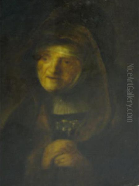 Portrait Of Rembrandt's Mother, Austrian School, Early 20th Century Oil Painting by Rembrandt Van Rijn