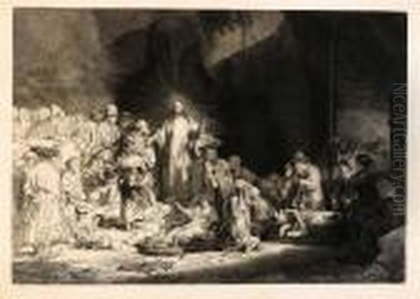 'the Hundred Guilder Print' Oil Painting by Rembrandt Van Rijn