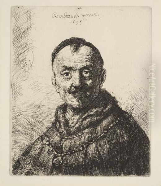 The First Oriental Head Oil Painting by Rembrandt Van Rijn