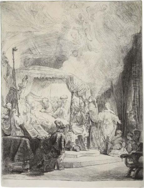 The Death Of The Virgin Oil Painting by Rembrandt Van Rijn