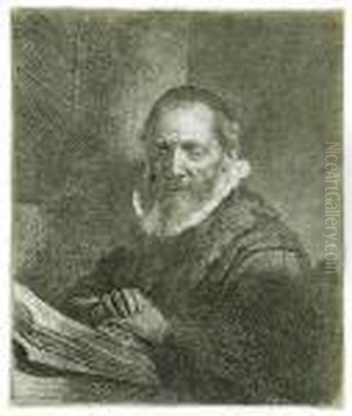 Jan Cornelis Sylvius, Preacher Oil Painting by Rembrandt Van Rijn