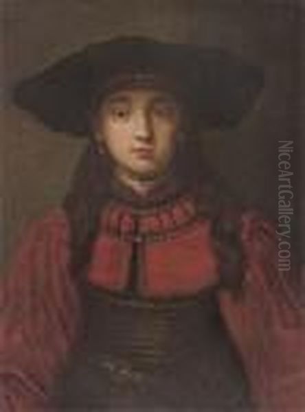 Portrait Of A Girl Oil Painting by Rembrandt Van Rijn