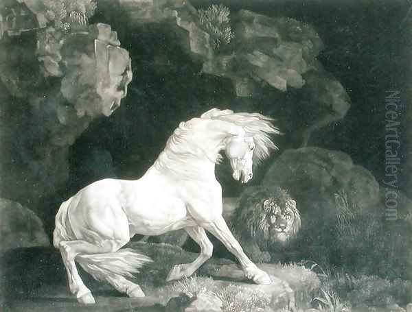 The Horse and the Lion, 1770 Oil Painting by George Stubbs