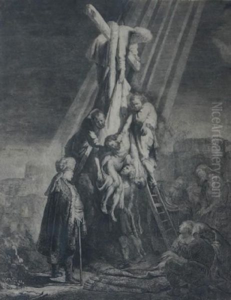 The Descent From The Cross Oil Painting by Rembrandt Van Rijn