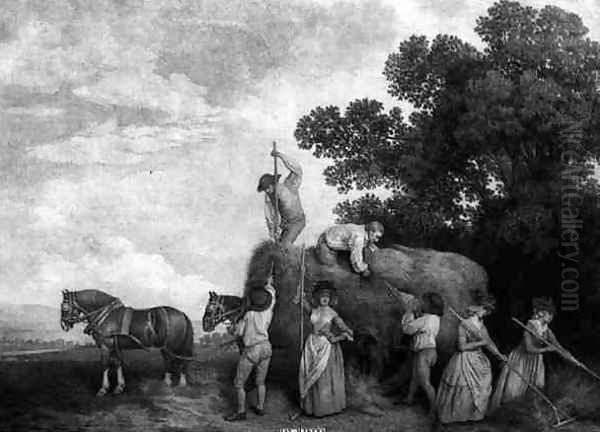 Hay-Makers Oil Painting by George Stubbs