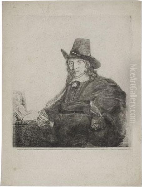 Jan Asselyn, Painter Oil Painting by Rembrandt Van Rijn