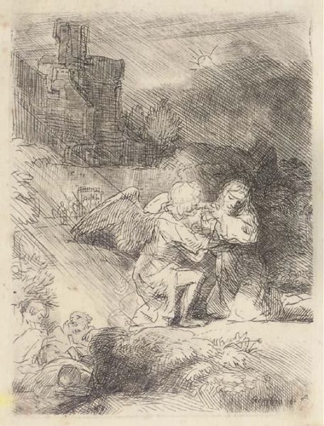 The Agony In The Garden Oil Painting by Rembrandt Van Rijn