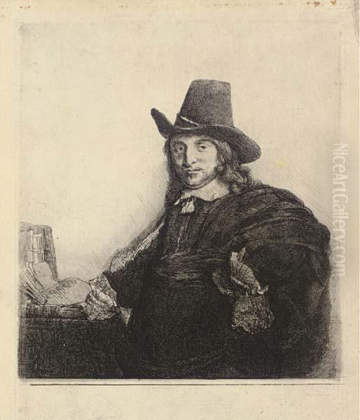 Jan Asselyn Oil Painting by Rembrandt Van Rijn