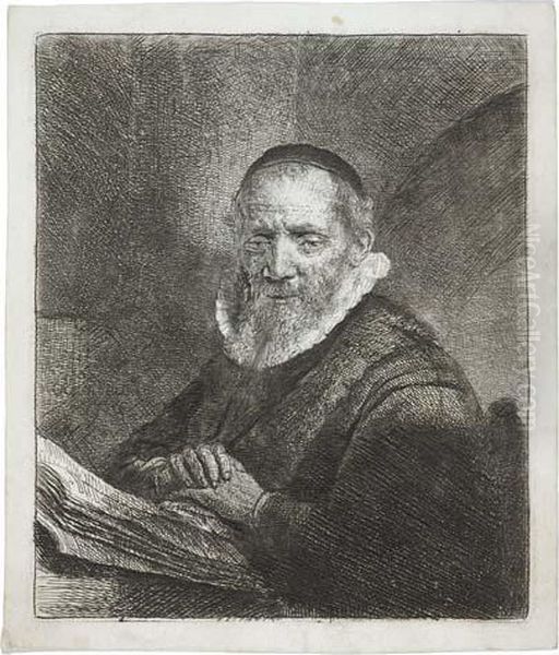 Jan Cornelis Sylvius, Preacher Oil Painting by Rembrandt Van Rijn