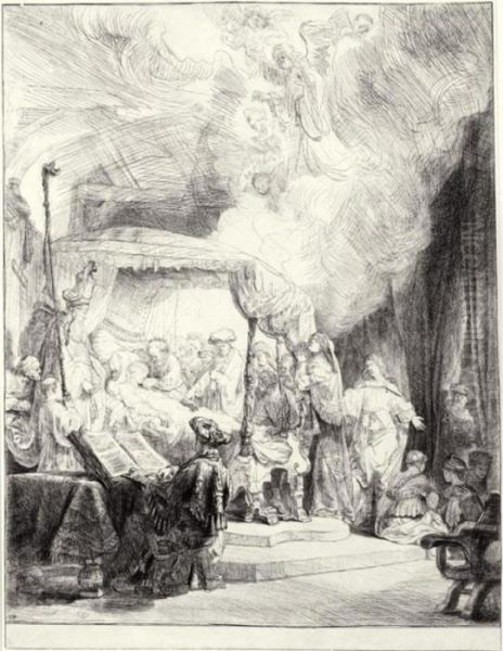 Death Of The Virgin Oil Painting by Rembrandt Van Rijn