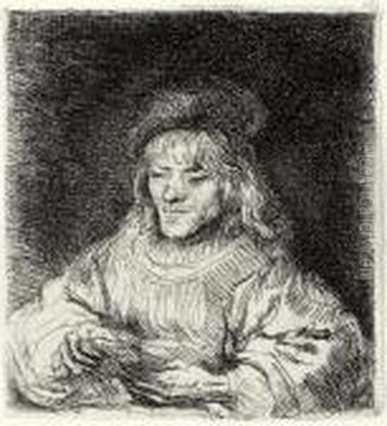 Card Player Oil Painting by Rembrandt Van Rijn