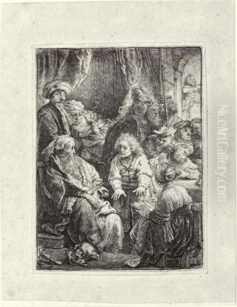 Joseph Telling His Dreams Oil Painting by Rembrandt Van Rijn