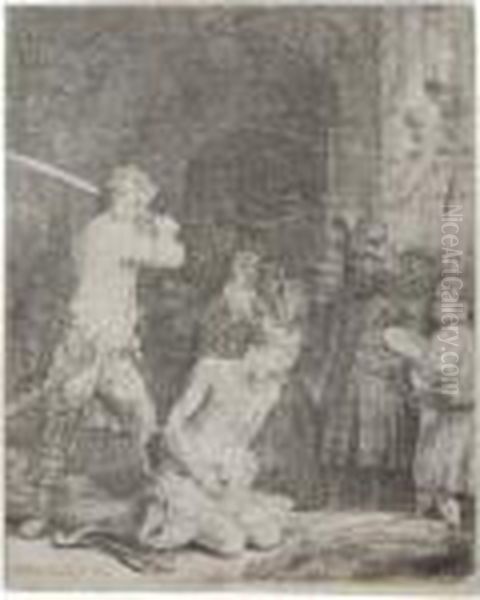 The Beheading Of John The Baptist Oil Painting by Rembrandt Van Rijn