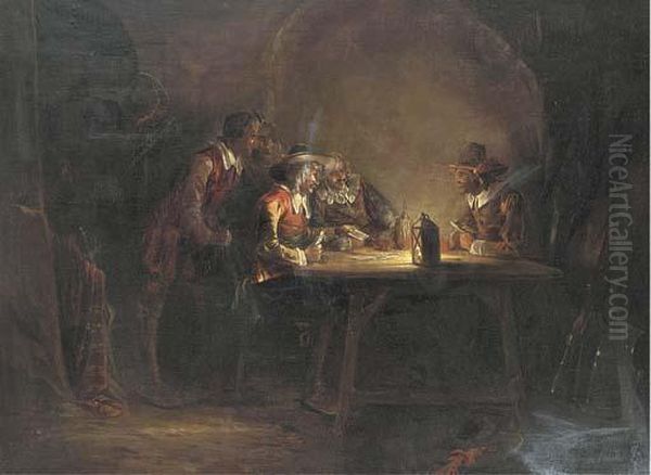 The Card Players Oil Painting by Rembrandt Van Rijn