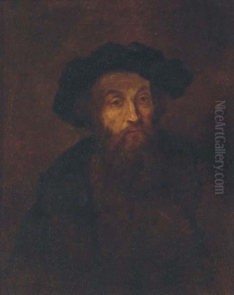 Portrait Of A Bearded Man Oil Painting by Rembrandt Van Rijn