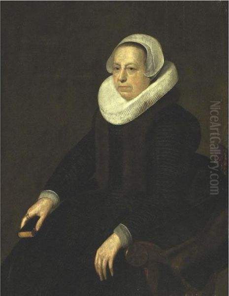 Portrait Of An Old Lady Oil Painting by Rembrandt Van Rijn