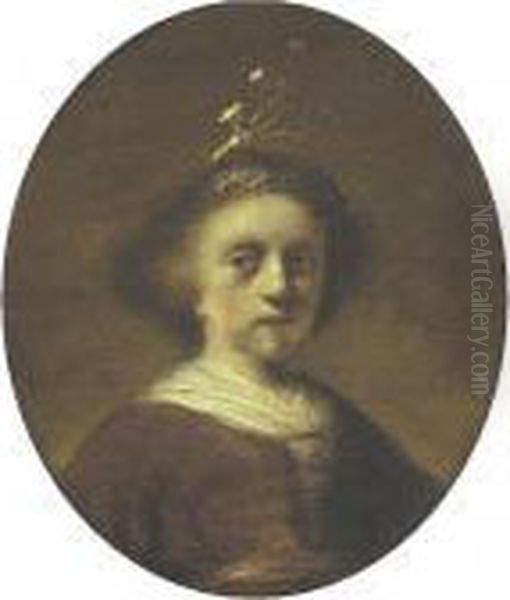 Portrait Of A Young Girl Oil Painting by Rembrandt Van Rijn