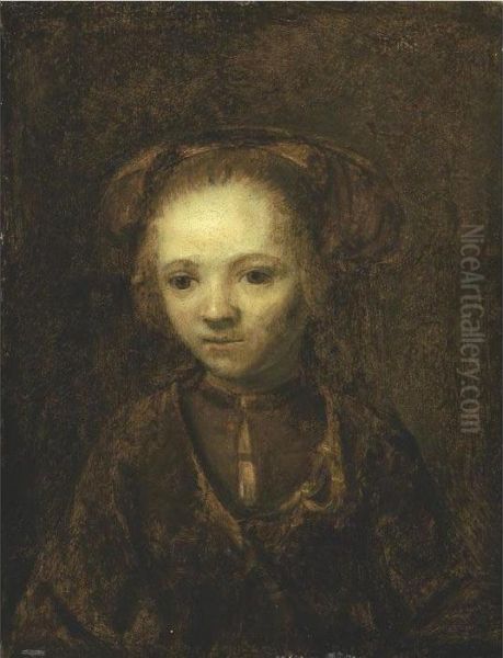 Portrait Of A Girl Oil Painting by Rembrandt Van Rijn