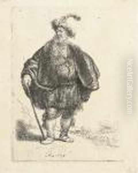 The Persian (b., Holl. 152; H. 93) Oil Painting by Rembrandt Van Rijn