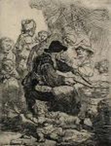 The Pancake Woman Oil Painting by Rembrandt Van Rijn