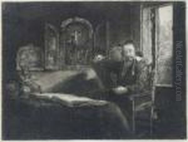 Abraham Francen, Apothecary Oil Painting by Rembrandt Van Rijn