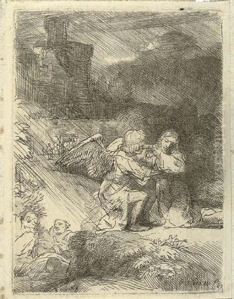 The Agony In The Garden by Rembrandt Van Rijn